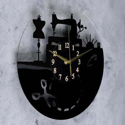 Часы настенные интерьерные «Покрой», дискретный ход, 30×30 см, от батарейки 1×АА
