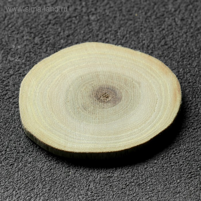 Спил дерева "Акации", круглый, d=4-7 см, h=3,5 мм - Фото 1