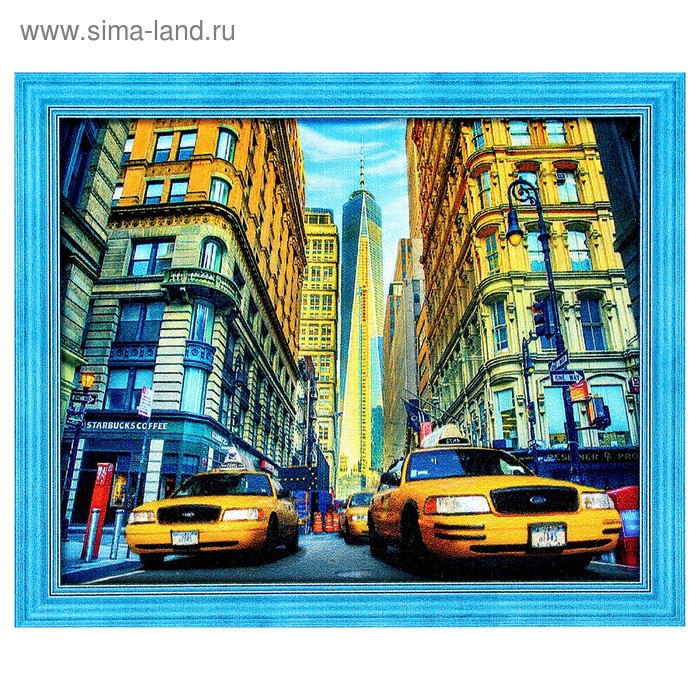 Картина стразами "Такси Нью-Йорка" 50х40 см - Фото 1