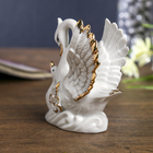 Сувенир керамика "Белая лебедь с малышом" 10,5х9х4,5 см - Фото 3