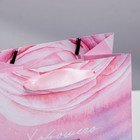 Пакет подарочный ламинированный квадратный, упаковка, «Цветочная нежность», 14 х 14 х 9 см - Фото 3