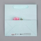 Пакет подарочный крафтовый квадратный, упаковка, «Нежные чувства», 22 х 22 х 11 см - Фото 7