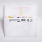 Пакет подарочный ламинированный квадратный, упаковка, «Кошка‒единорожка», 30 х 30 х 12 см - Фото 4