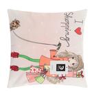 Наволочка декоративная Этель Девичьи истории»Shopping» 40×40 см, велюр - Фото 5