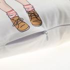 Наволочка декоративная Этель Девичьи истории»Лучшие друзья» 40×40 см, велюр - Фото 4