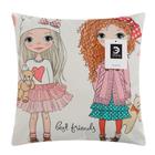 Наволочка декоративная Этель Девичьи истории»Лучшие друзья» 40×40 см, велюр - Фото 5