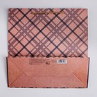 Пакет крафтовый квадратный «Лучшему во всём», 30 × 30 × 12 см - Фото 4