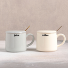 Кружка 350 мл «Напитки», с керамической крышкой и ложкой, цвета и надпись МИКС - Фото 3