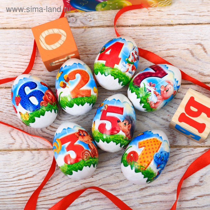 Пасхальная термоплёнка «Цифры», на 7 яиц 7.3 х 34.2 см - Фото 1