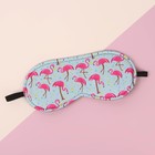 Маска для сна «Розовый Фламинго», 19,5 × 8,5 см, резинка одинарная, рисунок МИКС - Фото 4