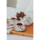 Чайная пара фарфоровая Доляна «Бланко», 2 предмета: чашка 220 мл, блюдце d=14,3 см, цвет белый - фото 4263871
