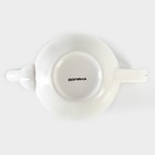 Чайник фарфоровый заварочный Доляна «Лаванда», 800 мл, цвет белый - фото 4263897