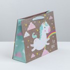 Пакет подарочный крафтовый горизонтальный, упаковка, «В сказочной стране» MS 23 х 18 х 8 см (комплект 2 шт) - фото 20896035