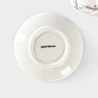 Набор фарфоровый кофейный Доляна «Лаванда», 4 предмета: 2 чашки 80 мл, 2 блюдца d=11.6 см, белый - Фото 8