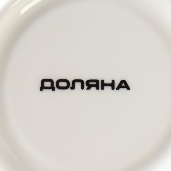 Набор фарфоровый кофейный Доляна «Лаванда», 4 предмета: 2 чашки 80 мл, 2 блюдца d=11,6 см, цвет белый - фото 1909907060