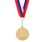 Медаль призовая 183 диам 5 см. 1 место. Цвет зол. С лентой - фото 8439635