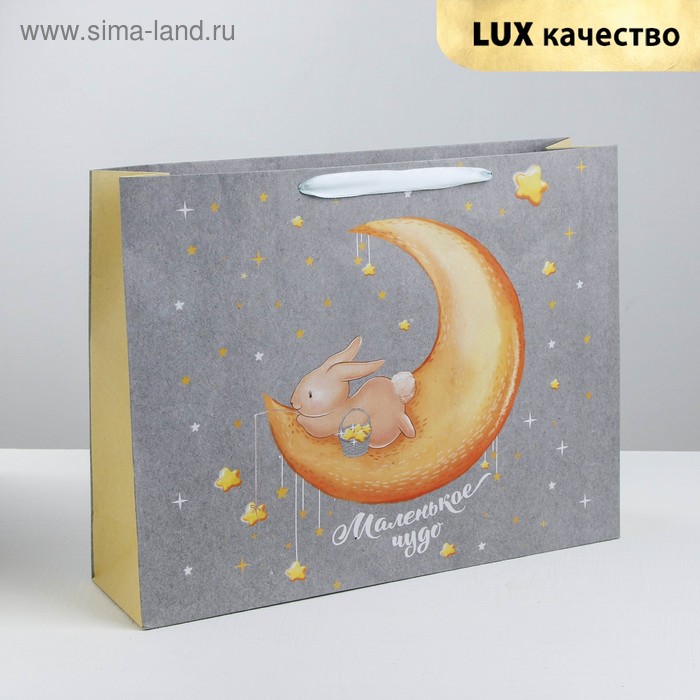 Пакет крафтовый горизонтальный «Маленькому чуду», 31 × 40 × 11.5 см - Фото 1