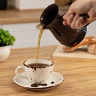 УЦЕНКА Турка электрическая Luazon LTE-601, 600 Вт, 250 мл, защита от включения без воды, коричневая - Фото 3