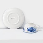 Сервиз чайный Доляна «Аззурро», 12 предметов: 6 чашек 240 мл, 6 блюдец d=15.2 см, фарфор, белый - Фото 8