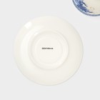 Сервиз чайный Доляна «Аззурро», 12 предметов: 6 чашек 240 мл, 6 блюдец d=15.2 см, фарфор, белый - Фото 4