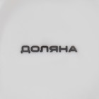 Сервиз чайный Доляна «Лаванда», 12 предметов: 6 чашек 220 мл, 6 блюдец d=14 см, фарфор, белый - Фото 5