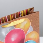 Пакет подарочный крафтовый вертикальный, упаковка, «Весёлый праздник», 40 х 31 х 11.5 см - Фото 3