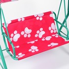 Качели садовые детские "Зверята" 85*115*120 см - Фото 3