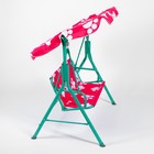 Качели садовые детские "Зверята" 85*115*120 см - Фото 4