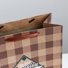 Пакет крафтовый вертикальный «Победителю», MS 18 × 23 × 10 см - Фото 3