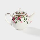 Чайник фарфоровый заварочный Доляна «Бланко», 800 мл, цвет белый - Фото 5