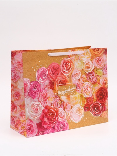 Пакет подарочный ламинированный, упаковка, «Прекрасный праздник», XL 49×40×19 см