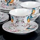 Сервиз чайный Доляна «Соловей», 12 предметов: 6 чашек 220 мл, 6 блюдец - Фото 5
