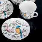 Сервиз чайный Доляна «Соловей», 12 предметов: 6 чашек 220 мл, 6 блюдец - Фото 7