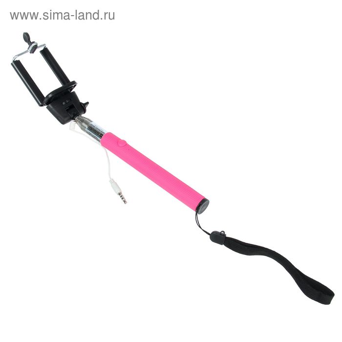 УЦЕНКА Штатив для селфи DEFENDER, Selfie Master SM-02, проводной, 20 х 98 см, розовый - Фото 1