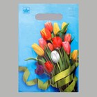 Пакет "Тюльпаны", полиэтиленовый с вырубной ручкой, 30 мкм, 20 х 30 см - фото 318155301