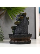Фонтан настольный «Будда с кувшинками», от сети, 26.5×20.5×20.5 см 3916146