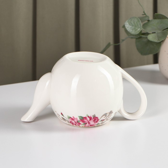 Чайник фарфоровый заварочный «Аделин», 800 мл, цвет белый - фото 1906976344