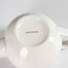 Чайник фарфоровый заварочный «Аделин», 800 мл, цвет белый - Фото 4