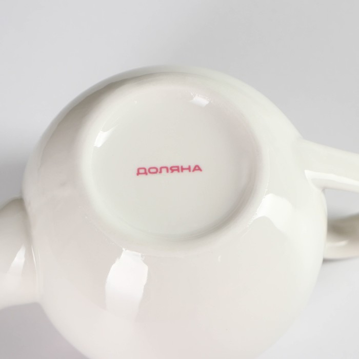 Чайник фарфоровый заварочный «Аделин», 800 мл, цвет белый - фото 1906976345