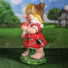 Садовая фигура "Гном с клубникой", разноцветная, 45 см - Фото 2