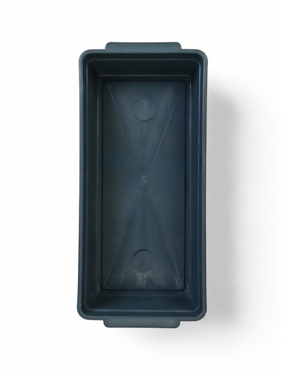 Ящик для рассады, 45 × 20 × 10 см, с ручками, 6 л, пластик, чёрный