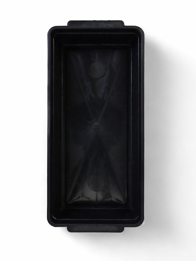 Ящик для рассады, 45 × 20 × 10 см, с ручками, 6 л, пластик, чёрный