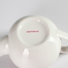 Чайник фарфоровый заварочный Доляна «Розали», 800 мл, цвет белый - Фото 5
