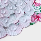 Коврик противоскользящий в ванну на присосках Доляна «Фламинго», 37×67 см - Фото 3