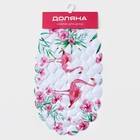 SPA-коврик для ванны на присосках Доляна «Фламинго», 37×67 см - Фото 4