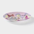 Набор детской посуды из керамики Доляна «Совёнок», 3 предмета: кружка 230 мл, миска 400 мл, тарелка d=18 см - Фото 12