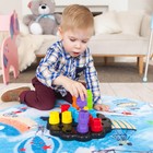 Развивающая игрушка «Пирамидка-мозаика», сортер, цвета, по методике Монтессори - фото 3828675