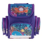 Ранец Стандарт LeonВergo Mini DS №4 36x26x17 см, Fish2, сиреневый - Фото 1