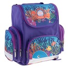 Ранец Стандарт LeonВergo Mini DS №4 36x26x17 см, Fish2, сиреневый - Фото 2