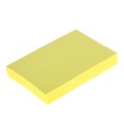 Блок с липким краем LeonВergo, 76 х 51 мм, 100 листов, 75 г/м2, неоновый, жёлтый - Фото 1